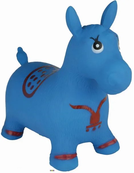 Horse Hopper BLUE - Inflatable Horse Bouncer Free Pump Included - Bouncy Horse Toys For Kids & Toddler Riding Horse Toy Great For Indoor And Outdoor Toys Play - Best Gift for Boys and Girls - Original -By Play22
