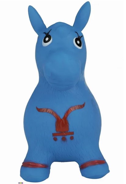 Horse Hopper BLUE - Inflatable Horse Bouncer Free Pump Included - Bouncy Horse Toys For Kids & Toddler Riding Horse Toy Great For Indoor And Outdoor Toys Play - Best Gift for Boys and Girls - Original -By Play22