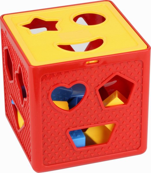 Baby Blocks Shape Sorter Toy - Childrens Blocks Includes 18 Shapes - Color Recognition Shape Toys With Colorful Sorter Cube Box - My First Baby Toys - Toys Gift For Boys & Girls - Original - By Play22 ™