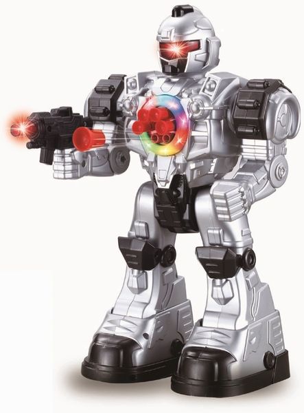 Remote Control Robot Toy - Robots For Kids Superb Fun Toy - Toy Robot Shoots Missiles Walks Talks & Dances With Flashing Lights 10 Functions - Best RC Robot Gift For Boys And Girls - Original - By Play22 ™
