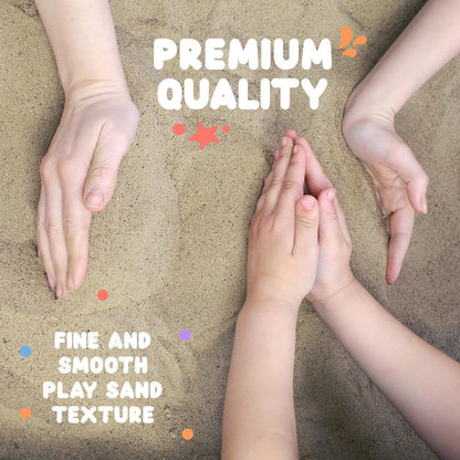 Play Sand for Sandbox 50lb - Premium Play Sand Bag of Soft, Clean Sand for Kids Sandbox, Backyard & Playground Fun, Non-Toxic, Also Used to Weigh Down Outdoor Furniture Or Decorations