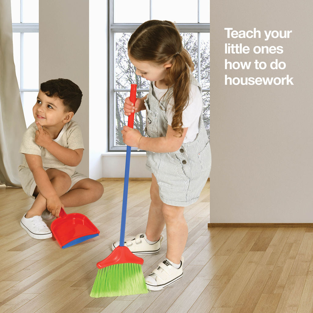 Kids Cleaning Set 4 Piece Toy Cleaning Set Includes Broom Mop Brus play22usa