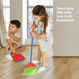 Kids Mop And Broom Cleaning Set For Pretend Play Girls And Boys