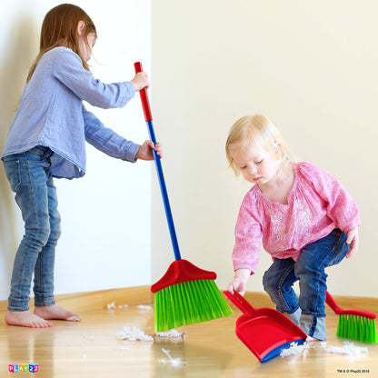 Kids Cleaning Set 4 Piece - Toy Cleaning Set Includes Broom, Mop, Brush, Dust Pan, - Toy Kitchen Toddler Cleaning Set Is A Great Toy Gift For Boys & Girls - Original - By Play22™ ©