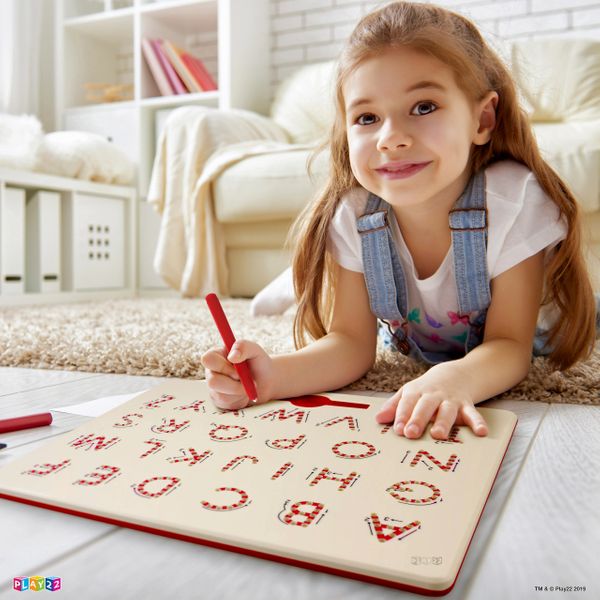 Magnetic Drawing Board - STEM Educational Learning ABC letters Kids Drawing Board - Writing Board For Kids Erasable - Magnetic Doodle Board - Magnatab Includes A Pen - Best Gift For Boys And Girls