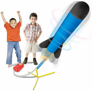 Toy Rocket Launcher - Jump Rocket Set Includes 6 Rockets - Play Rocket Soars Up to 100 Feet - Missile Launcher Best Gift For Boys and Girls - Air Rocket Great For Outdoor Play - Original - By Play22