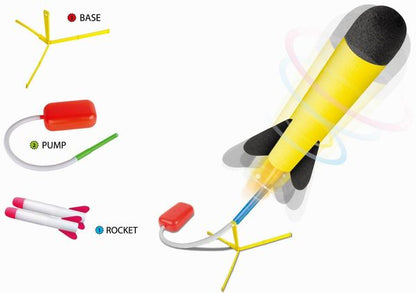 Toy Rocket Launcher - Jump Rocket Set Includes 6 Rockets - Play Rocket Soars Up to 100 Feet - Missile Launcher Best Gift For Boys and Girls - Air Rocket Great For Outdoor Play - Original - By Play22