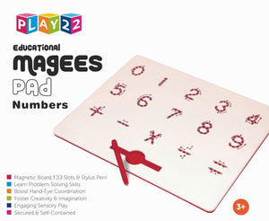 Magnetic Drawing Board - STEM Educational Learning 123 Numbers Kids Drawing Board - Writing Board for Kids Erasable - Magnetic Doodle Board - Includes A Pen - Best Gift for Boys and Girls