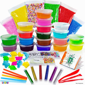 Play22 DIY Slime Kit for Kids - 18 Color Crystal Slime Making Kit